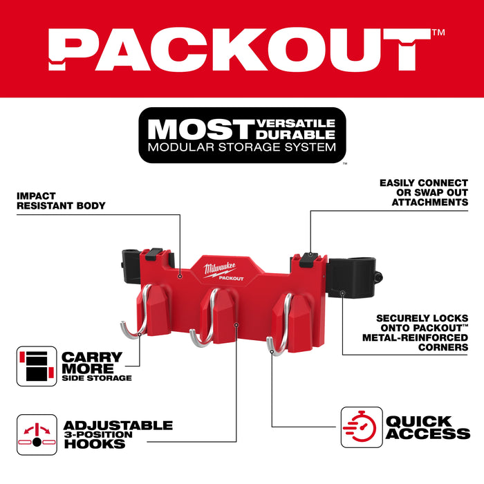 PACKOUT™ Tool Box 3-Hook Attachment