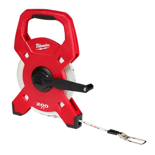 200ft Fiberglass Open Reel Long Tape Measure