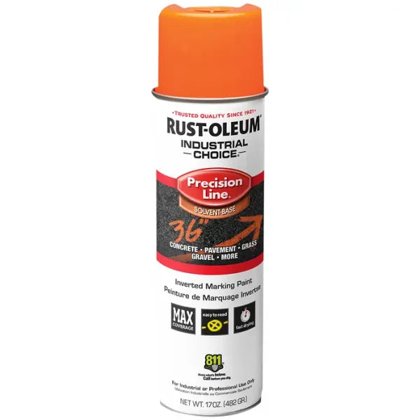M1600 Solvent-Based Precision Line Marking Paint Fluorescent Orange