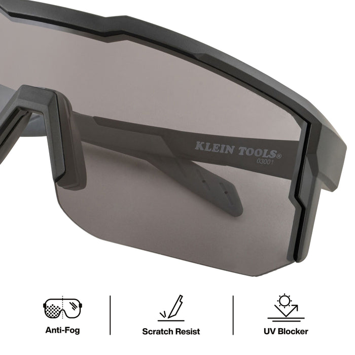 Blade Safety Glasses, Shaded Gray Lens