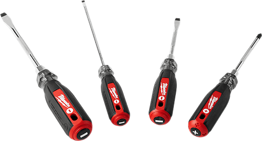 4Pc Cushion Grip Screwdriver Kit