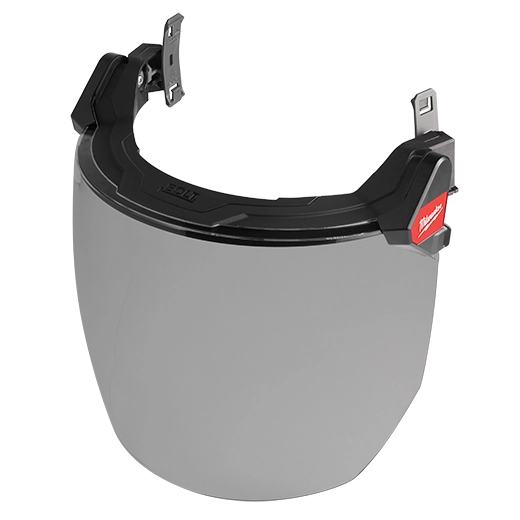 BOLT™ Full Face Shield - Gray Dual Coat Lens (Compatible with Milwaukee® Safety Helmets & Hard Hats)