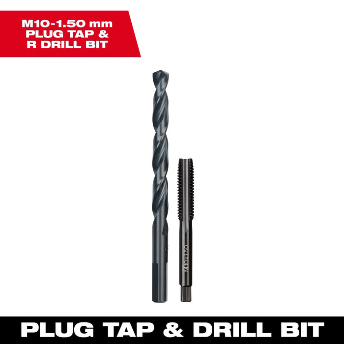 M10-1.50 mm Straight Flute Plug Tap & R Drill Bit