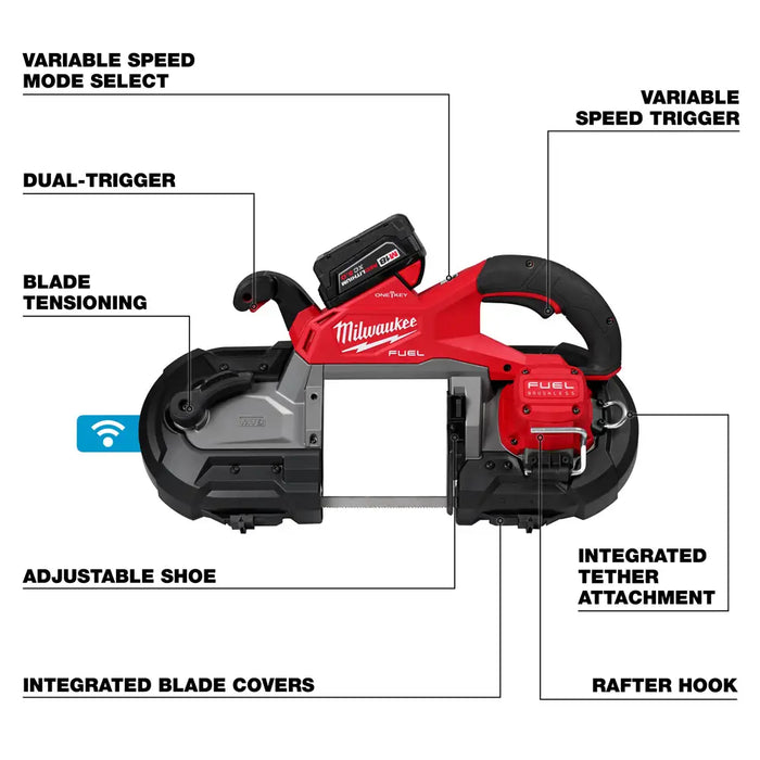 M18 FUEL Deep Cut Dual Trigger Band Saw w/ ONE-KEY