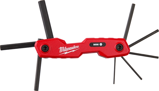 8-Key Folding Hex Key Set - Metric