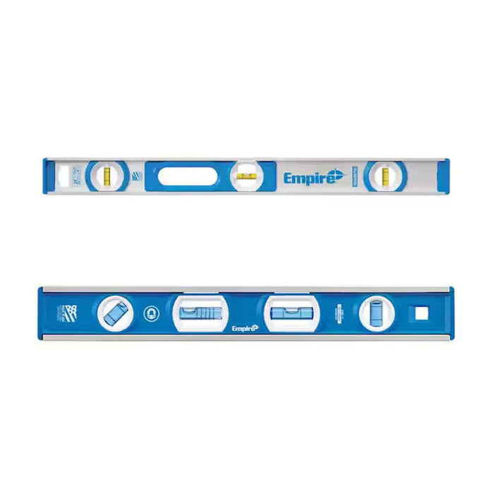 24 in. Aluminum I-Beam Level With 12 in. Compact Box Level Set