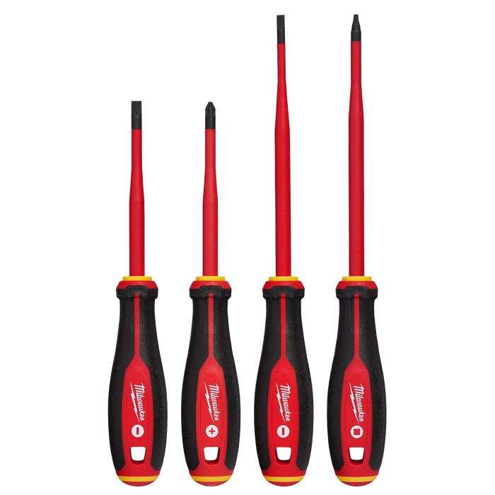 4pc 1000V Insulated Slim Tip Screwdriver Set