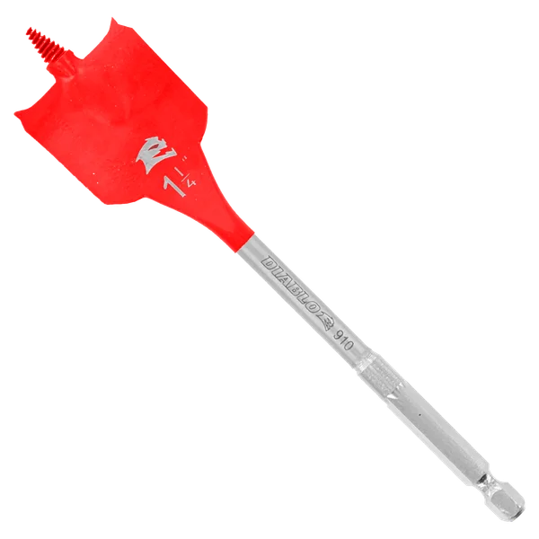 1-1/4" x 6" Spade Bits for Wood (2-pk)