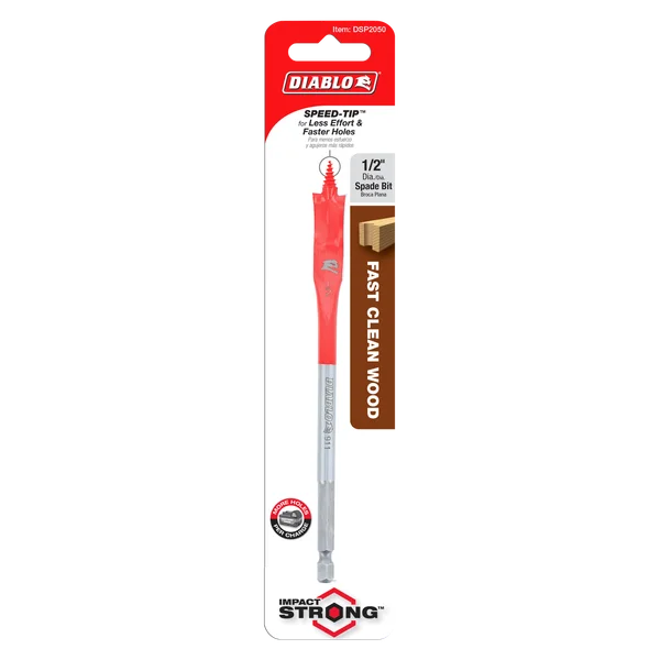 1/2" x 6" Spade Bit for Wood