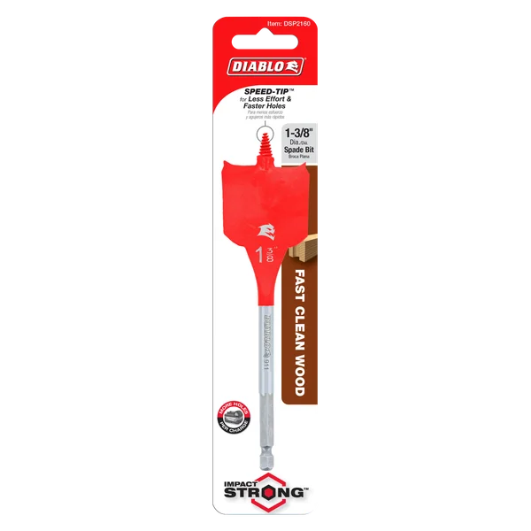 1-3/8" x 6" Spade Bit for Wood