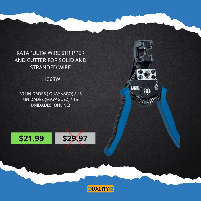 Katapult® Wire Stripper and Cutter for Solid and Stranded Wire *** Black Friday Special ***