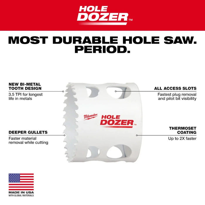 12PC QUIK LOK™ HOLE DOZER™ Bi-Metal Kit with PACKOUT™ Compact Organizer