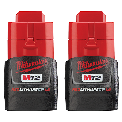 M12™ REDLITHIUM™ 1.5Ah Compact Battery Pack (2 Piece)