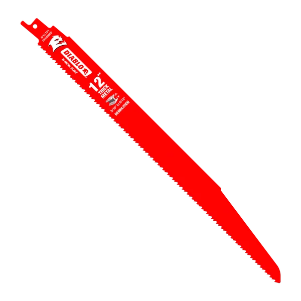 12" Bi-Metal Reciprocating Saw Blade for Thick  Metal/Demolition