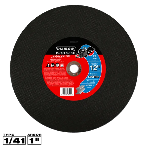 12" Type 1 Steel Demon™ High Speed Metal Cut-Off Disc