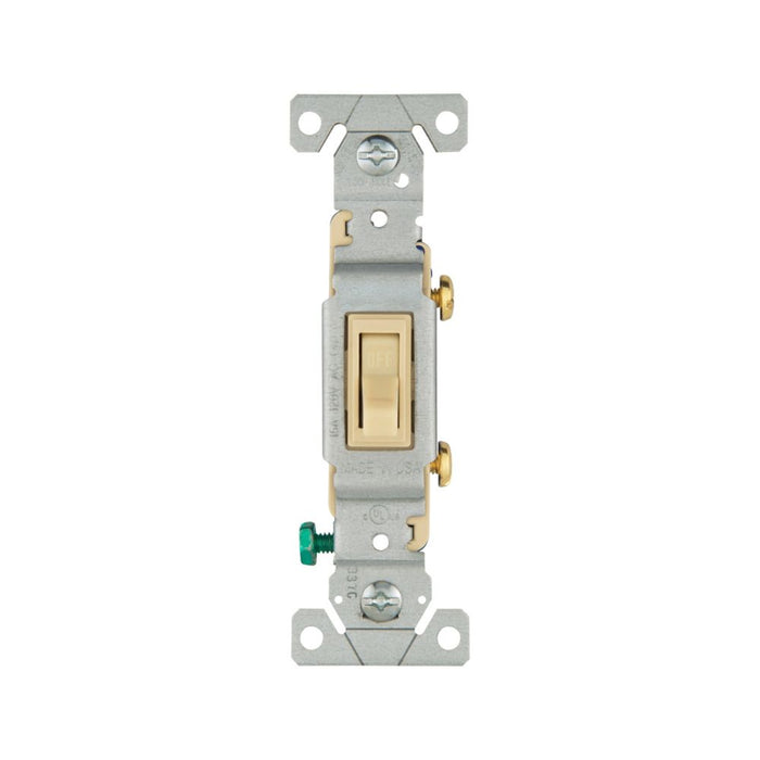 Eaton 15A Single-Pole Toggle Switch Ivory