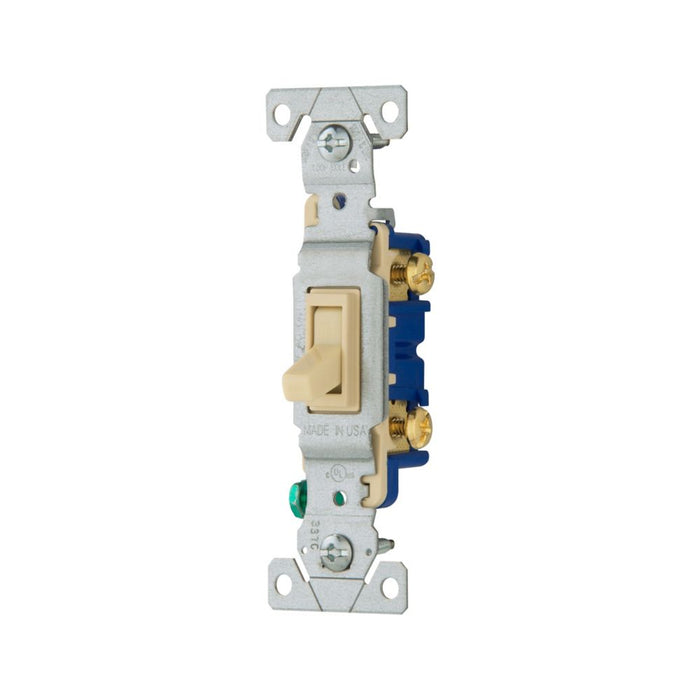 Eaton 15A Single-Pole Toggle Switch Ivory