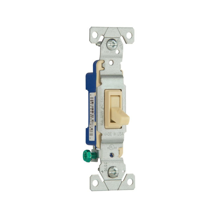 Eaton 15A Single-Pole Toggle Switch Ivory