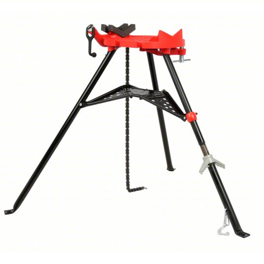 1/8" to 12" Pipe Capacity, Portable Tristand Chain Vise