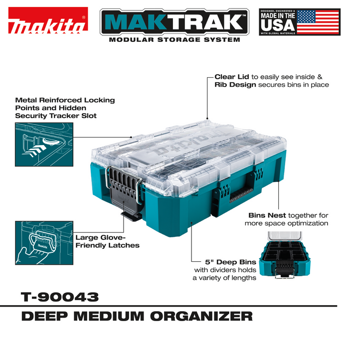 MAKTRAK™ Deep Medium Organizer