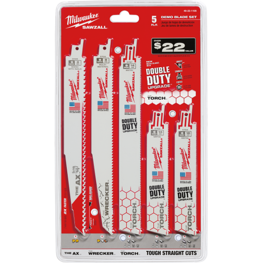 5-Piece Demolition SAWZALL Blade Set