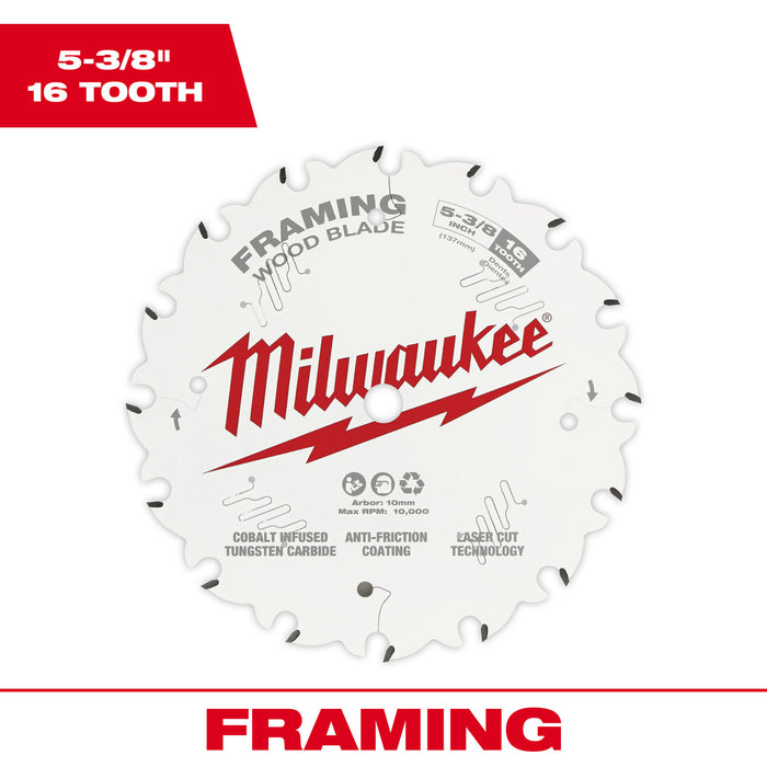 5-3/8 in. 16T Framing Circular Saw Blade