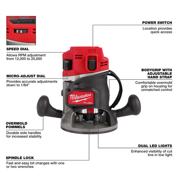 M18 FUEL™ 1/2" Router