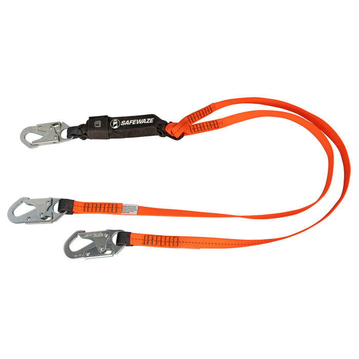 V-Line 6' Energy Absorbing Lanyard: Dual Leg, Snap Hooks