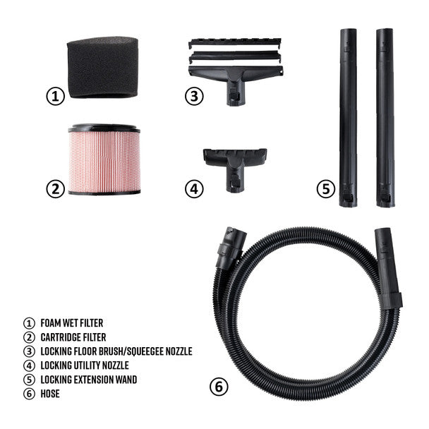 Vacmaster Wet and Dry Vacuum, 9 gal