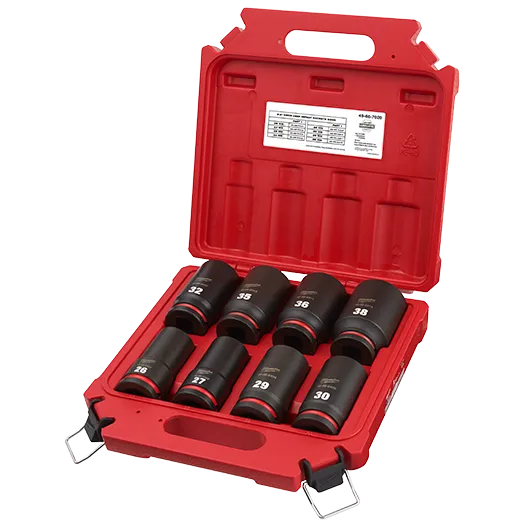 8PC SHOCKWAVE Impact Duty™ 3/4" Drive Metric Deep 6 Point Socket Set