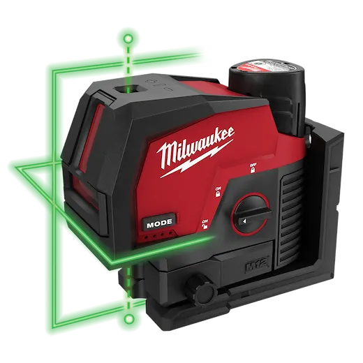 M12™ Green Cross Line and Plumb Points Laser