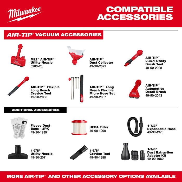 M18 FUEL™ 4 Gallon Wet/Dry Vacuum w/ PACKOUT™ Compatibility & VACLINK™