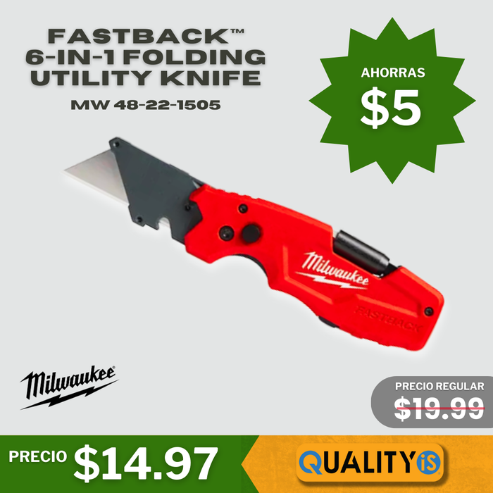 FASTBACK™ 6IN1 Folding Utility Knife