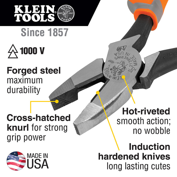 Insulated Pliers, Side Cutters, 9-Inch