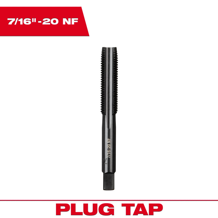 7/16"-20 NF Straight Flute Plug Tap