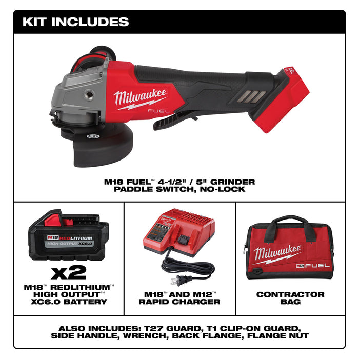 M18 FUEL™ 4-1/2" / 5" Grinder Paddle Switch, No-Lock Kit