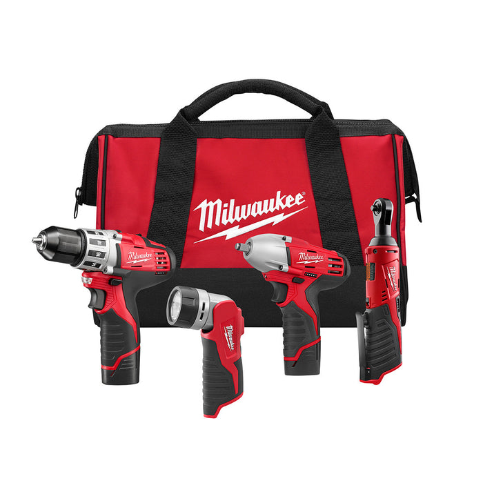 M12™ Cordless Lithium-Ion 4 Tool Combo Kit 2493-24