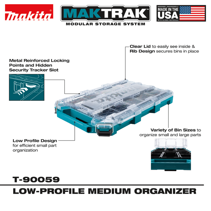 MAKTRAK™ Low‑Profile Medium Organizer