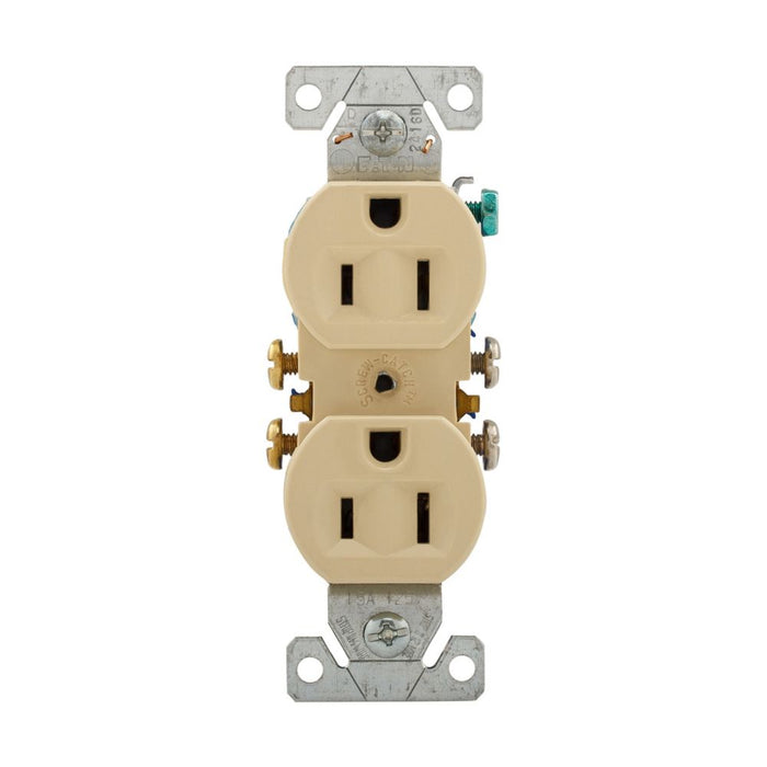 Eaton Duplex Receptacle 15A 125V NEMA 5-15R 3-Wire Ivory