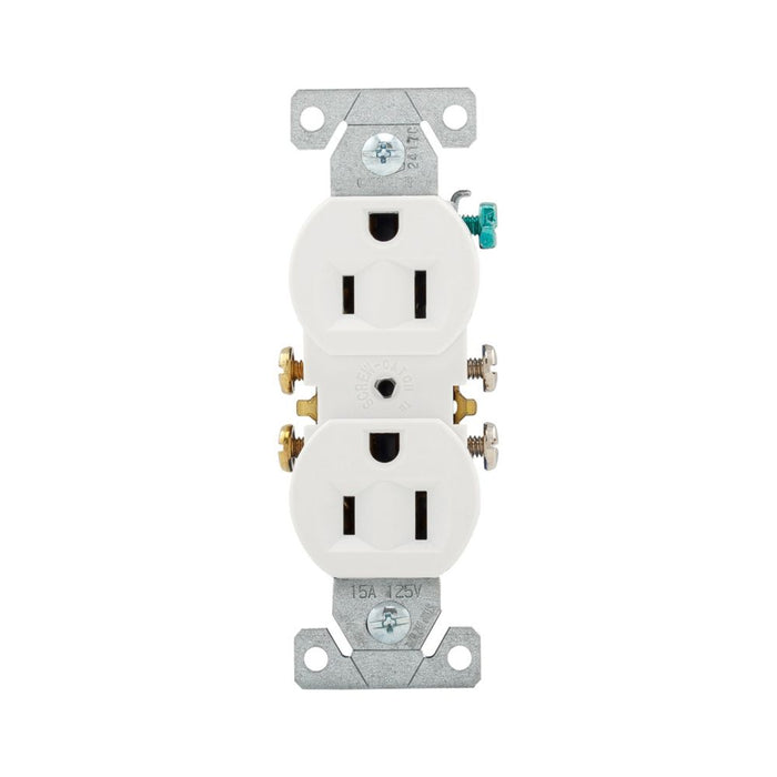 Eaton Duplex Receptacle 15A 125V NEMA 5-15R 3-Wire White