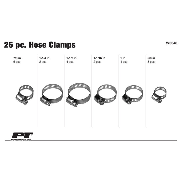 26 pc. Hose Clamp Assortment