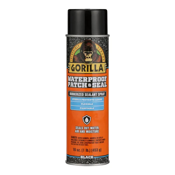 Gorilla Waterproof Patch & Seal Spray Black 14oz