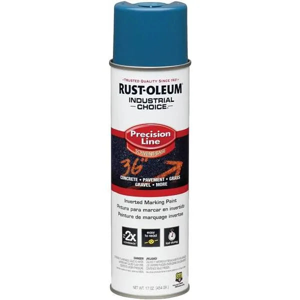 Rust-Oleum Solvent-Based Precision Line Marking Paint 17oz Blue