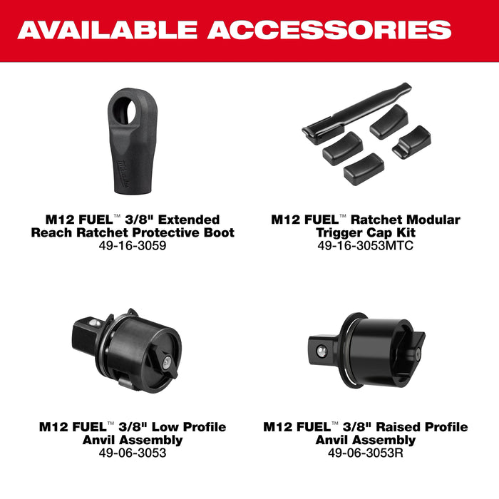 M12 FUEL™ 3/8" Extended Reach Ratchet Kit