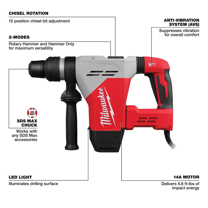 1-9/16" SDS Max Rotary Hammer