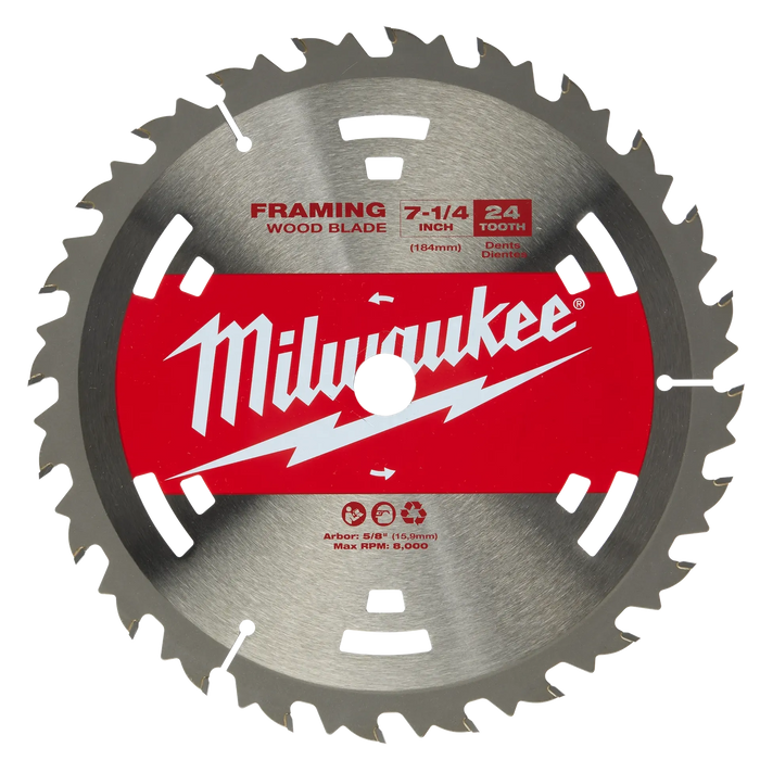 7-1/4" 24T Construction Framing Blades