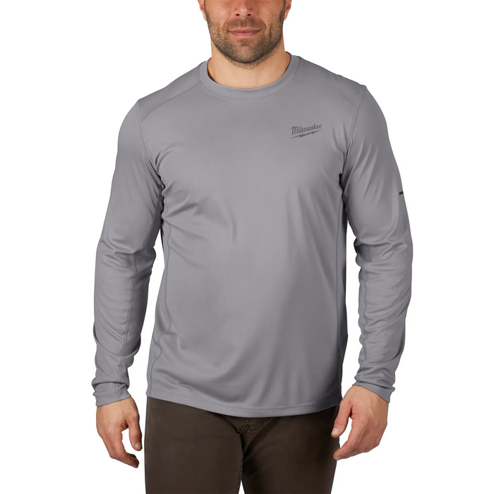 WORKSKIN™ Lightweight Performance Shirt - Gray Long Sleeve Large