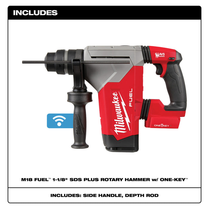 M18 FUEL™ 1-1/8" SDS Plus Rotary Hammer w/ ONE-KEY™