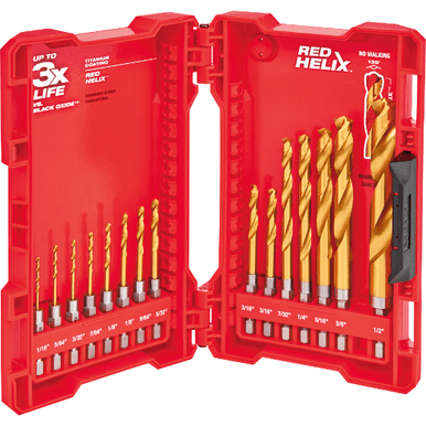 SHOCKWAVE™ Titanium Drill Bit Set - 15PC
