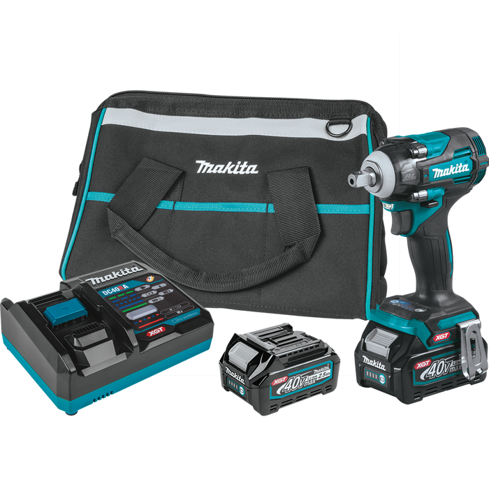 40V max XGT® Brushless Cordless 4‑Speed 1/2" Sq. Drive Impact Wrench Kit w/ Detent Anvil (2.5Ah)